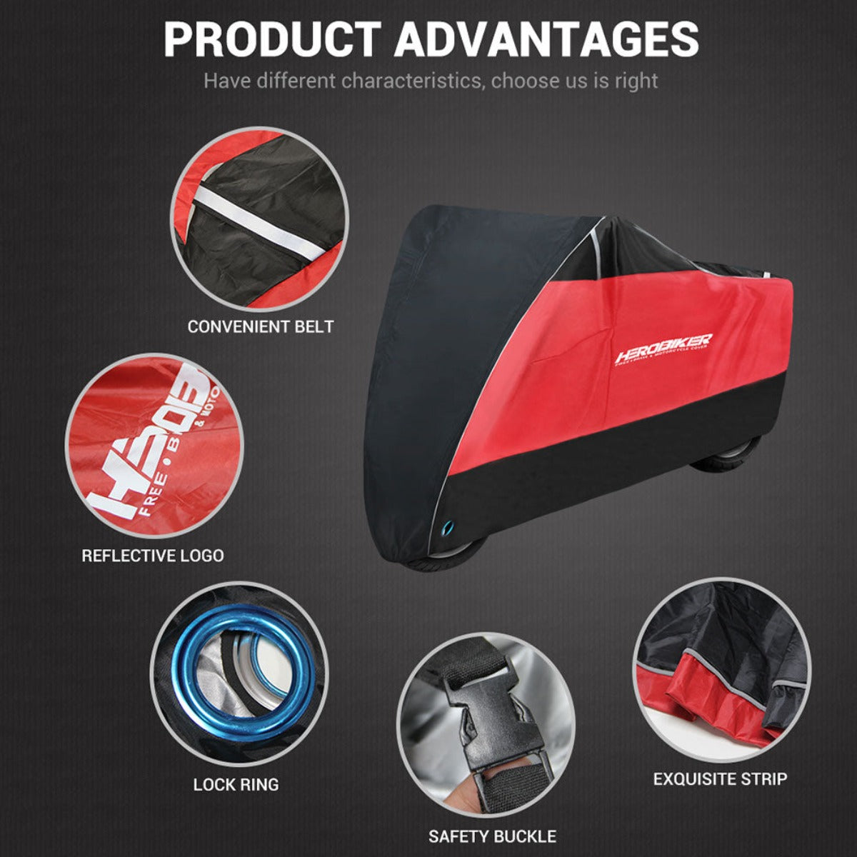 Protect your motorbike from weather damage with our durable Waterproof Protective Motorcycle Cover.