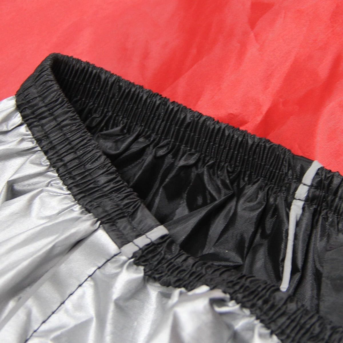 A close up of a Waterproof Protective Motorcycle Cover.