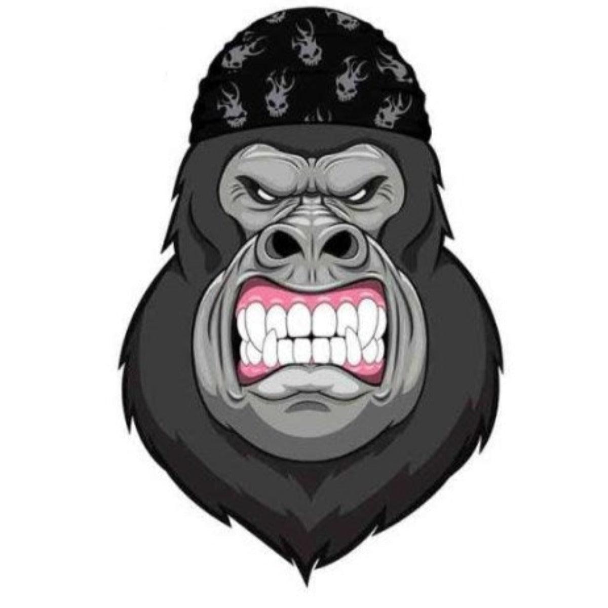 Gorilla Beanie Motorcycle Helmet Sticker - American Legend Rider