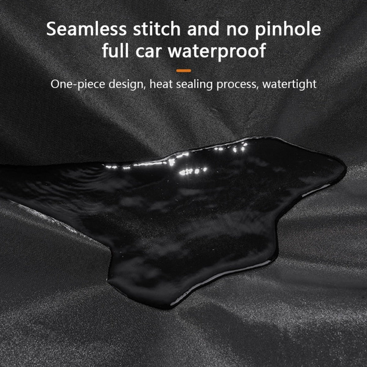 Durable waterproof bike cover with elastic hem gripping the wheels