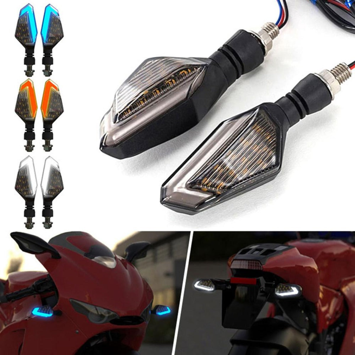 Motorcycle LED DRL Turn Signal Light