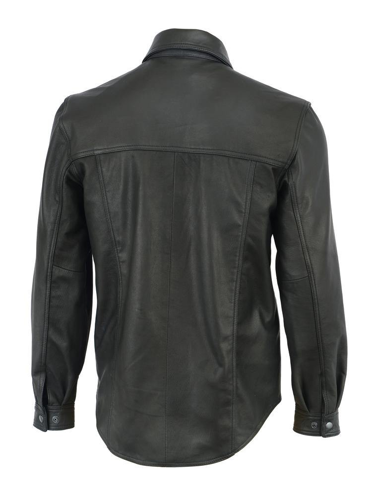 Daniel Smart Premium Lightweight Black Leather Shirt - American Legend Rider