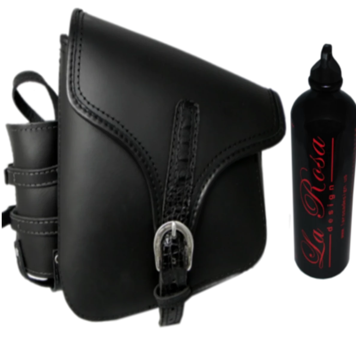 La Rosa All Softail & Rigid Frame Swingarm Bag with Fuel Bottle - American Legend Rider