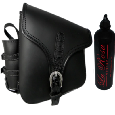 La Rosa All Softail & Rigid Frame Swingarm Bag with Fuel Bottle - American Legend Rider