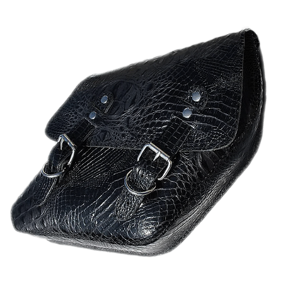 La Rosa Embossed Leather Saddle Bag - American Legend Rider