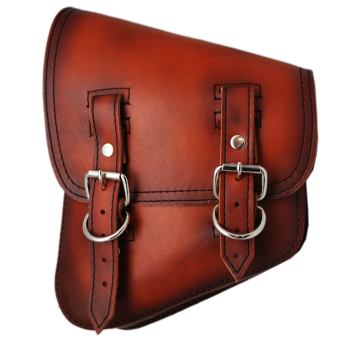 La Rosa All Softail Models Aged Leather Swing Arm Bag - American Legend Rider