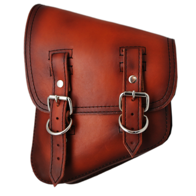 La Rosa All Softail Models Aged Leather Swing Arm Bag - American Legend Rider