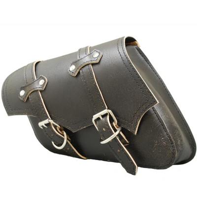 La Rosa Harley Davidson XL Bolt On Leather Saddle Bag - American Legend Rider