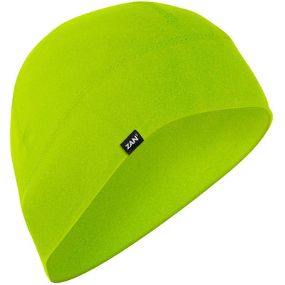 Zan Headgear® SportFlex™ Unisex Hi-Viz Lime Style Beanie with 50+ UV Protection, Brushed Polyester/Elastane Ultra-Comfort Material - American Legend Rider