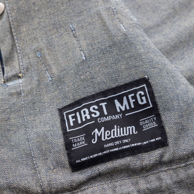 First Manufacturing Showdown - Men's Motorcycle Denim Vest