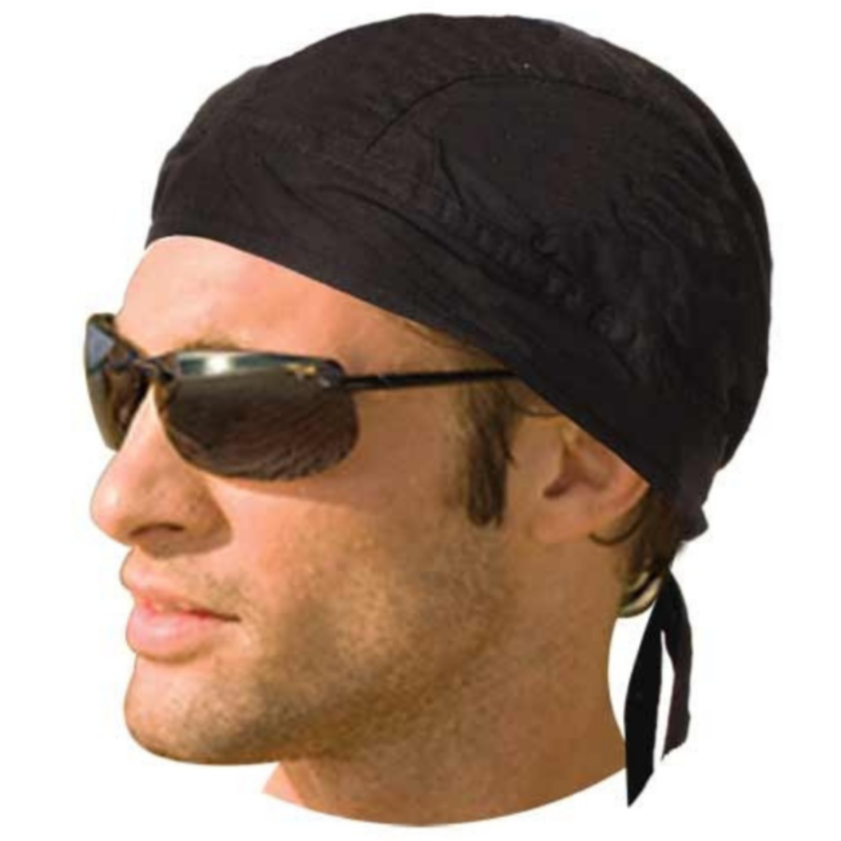 Daniel Smart Solid Black Unlined Headwrap - American Legend Rider