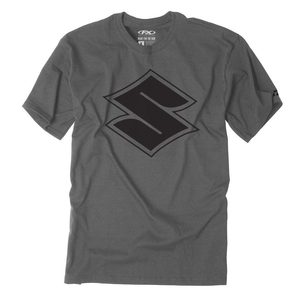 Factory Effex Men's Suzuki Shadow T-Shirt, Charcoal Gray - American Legend Rider