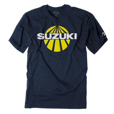 Factory Effex Men's Suzuki Sun T-Shirt, Navy Blue - American Legend Rider