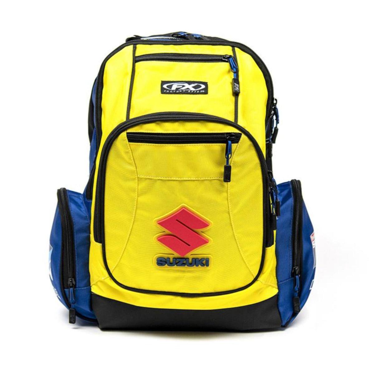 Factory Effex Suzuki Backpack Premium, Yellow/Blue - American Legend Rider