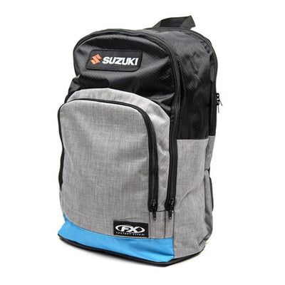 Factory Effex Suzuki Standard Backpack, Gray/Blue - American Legend Rider