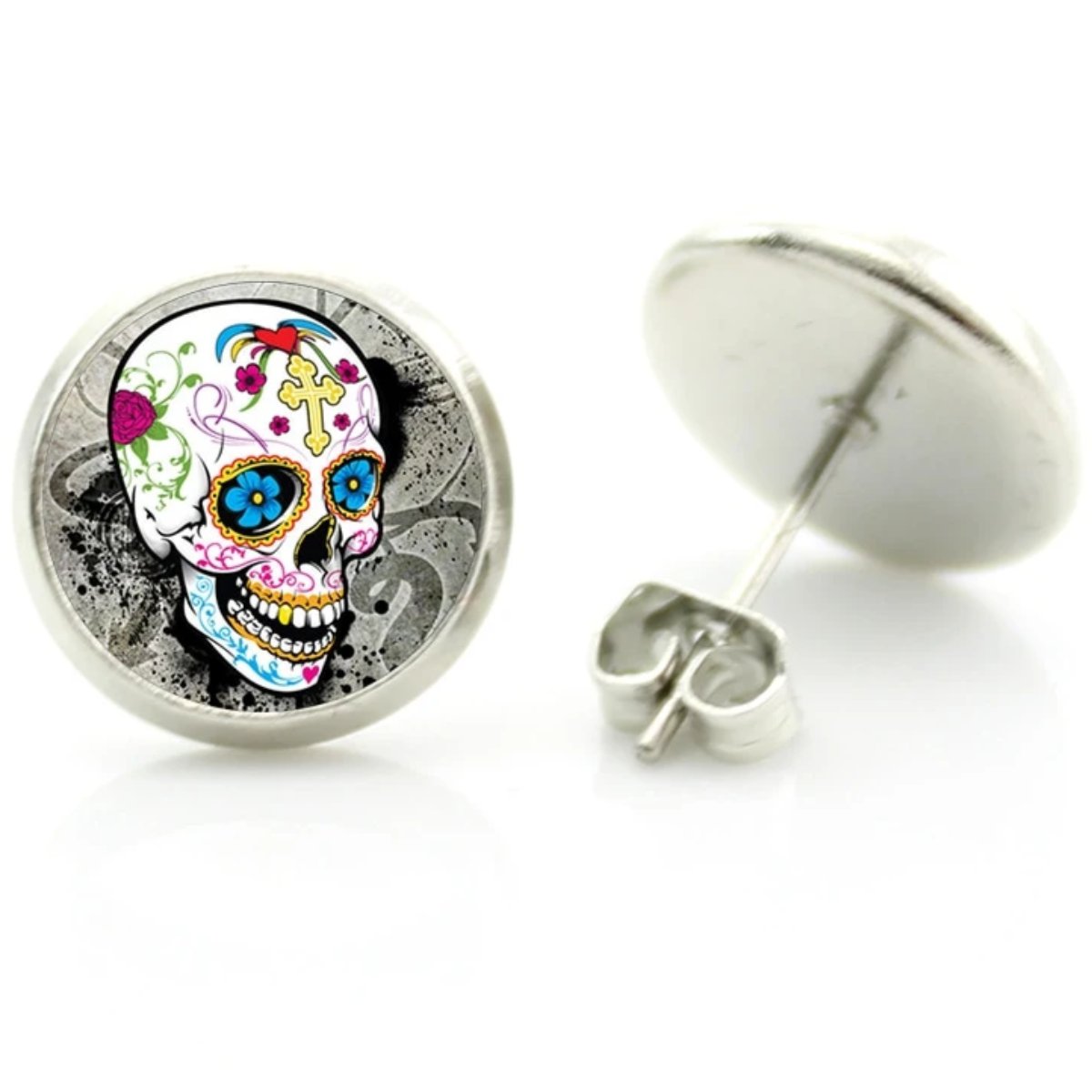 Sugar Skull Stud Earrings are a statement in jewelry.