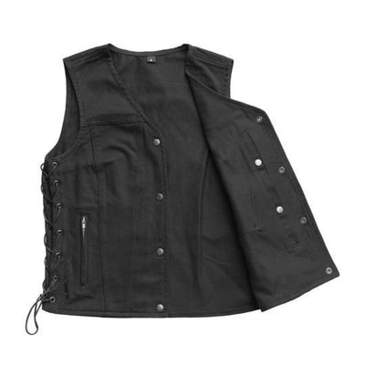 First Manufacturing Tiff - Women's Motorcycle Twill Vest - American Legend Rider