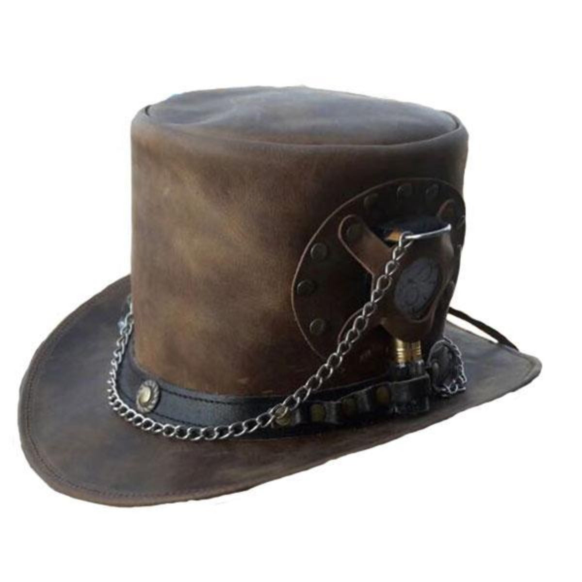 Vance Leather Steampunk Time Traveller Top Hat