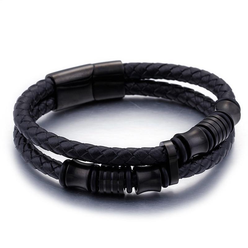 Double-Row Braided Bracelet - American Legend Rider
