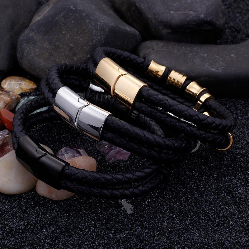 Double-Row Braided Bracelet - American Legend Rider