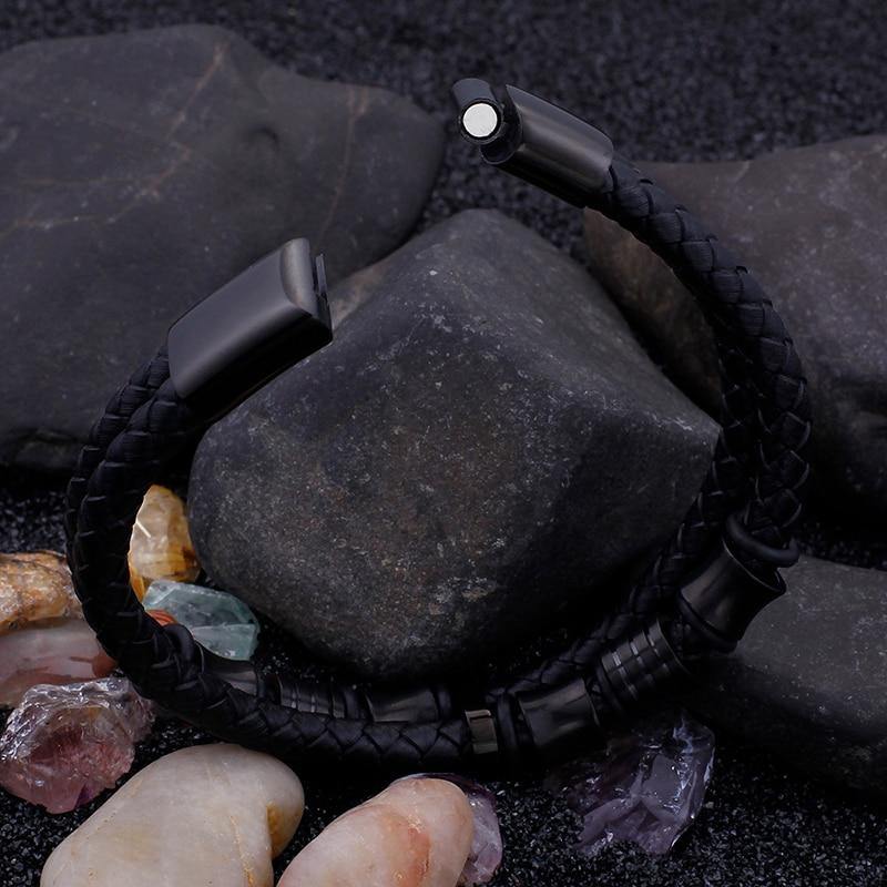 Double-Row Braided Bracelet - American Legend Rider