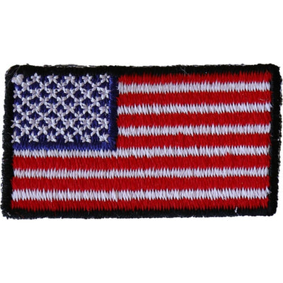 Daniel Smart American Flag Embroidered Iron On Patch, 1.5 x 0.9 inches - American Legend Rider