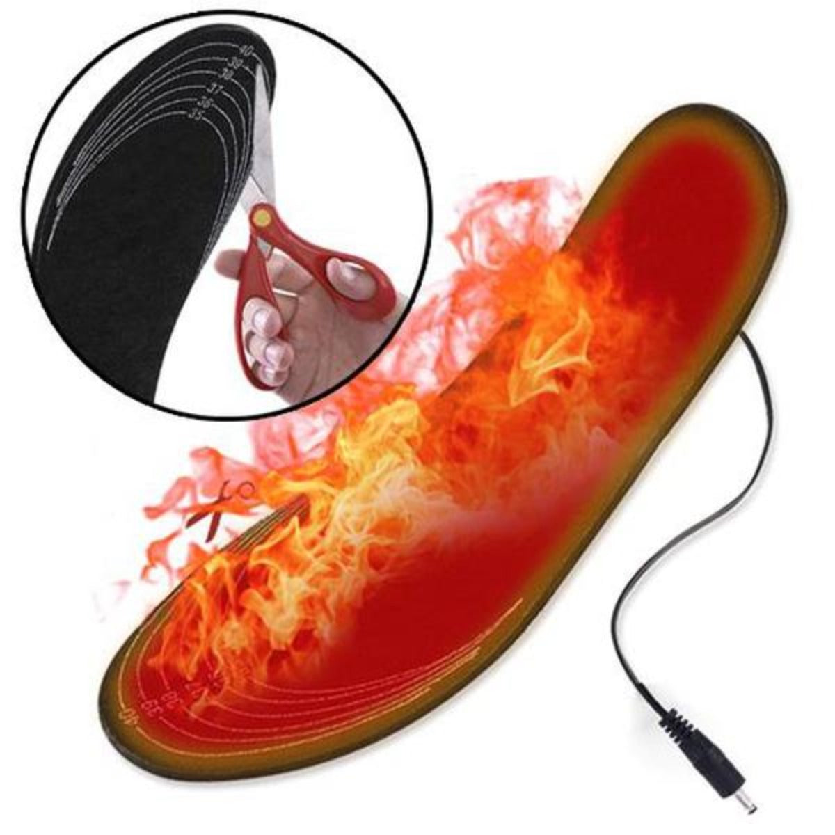 USB Heated Insoles Foot Warmer, Pair