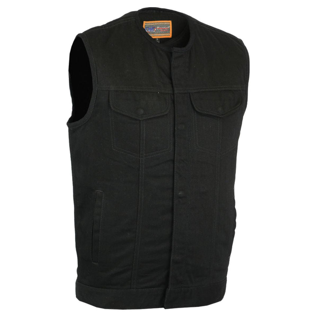 Daniel Smart Concealed Snaps Denim Vest