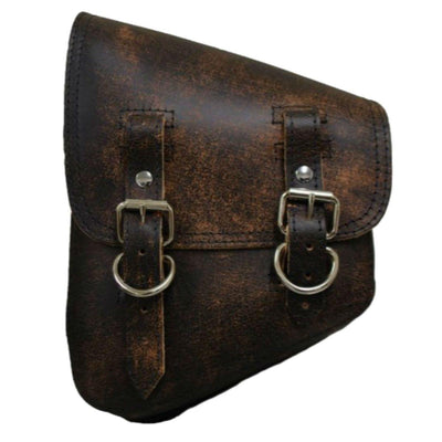 La Rosa All Softail Models Rustic Leather Bag with Inside Tool Pouches - American Legend Rider