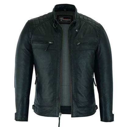 Vance Cafe Racer Gatsby Leather Jacket