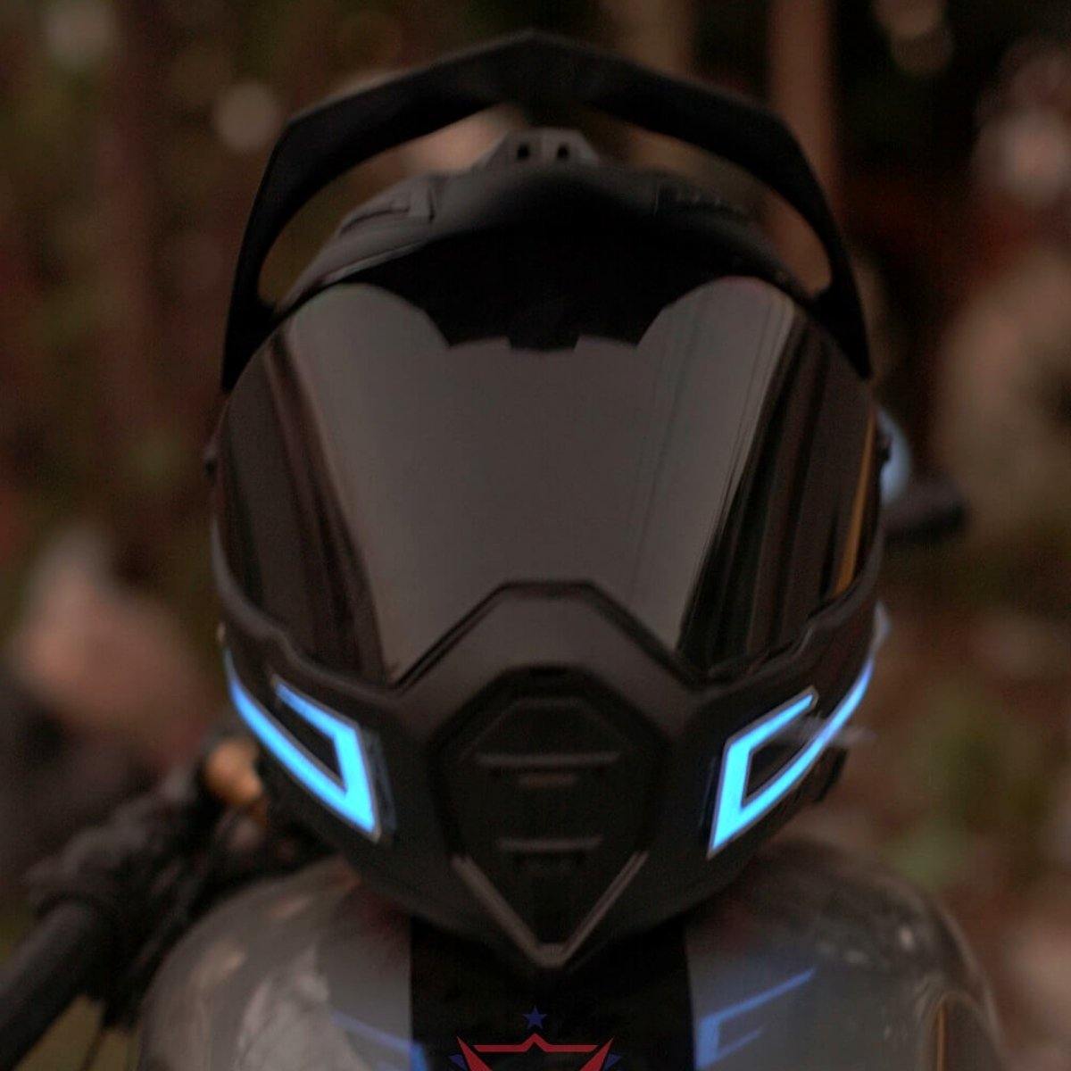 LED Motorcycle Helmet Strip, 15 x 1.4 in - American Legend Rider