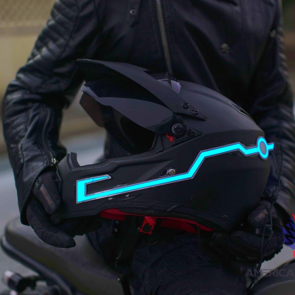 LED Motorcycle Helmet Strip, 15 x 1.4 in - American Legend Rider