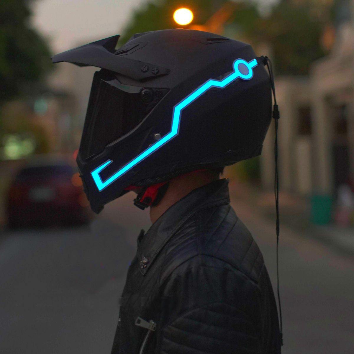 LED Motorcycle Helmet Strip, 15 x 1.4 in - American Legend Rider
