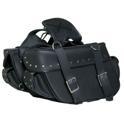 Daniel Smart Two Strap Saddle Bag with Studs 3.0 - American Legend Rider