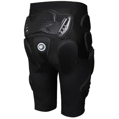 A pair of Motorcycle Protective Armor Pants for Men & Women with knee pads, perfect for motorcycle enthusiasts seeking protective gear.