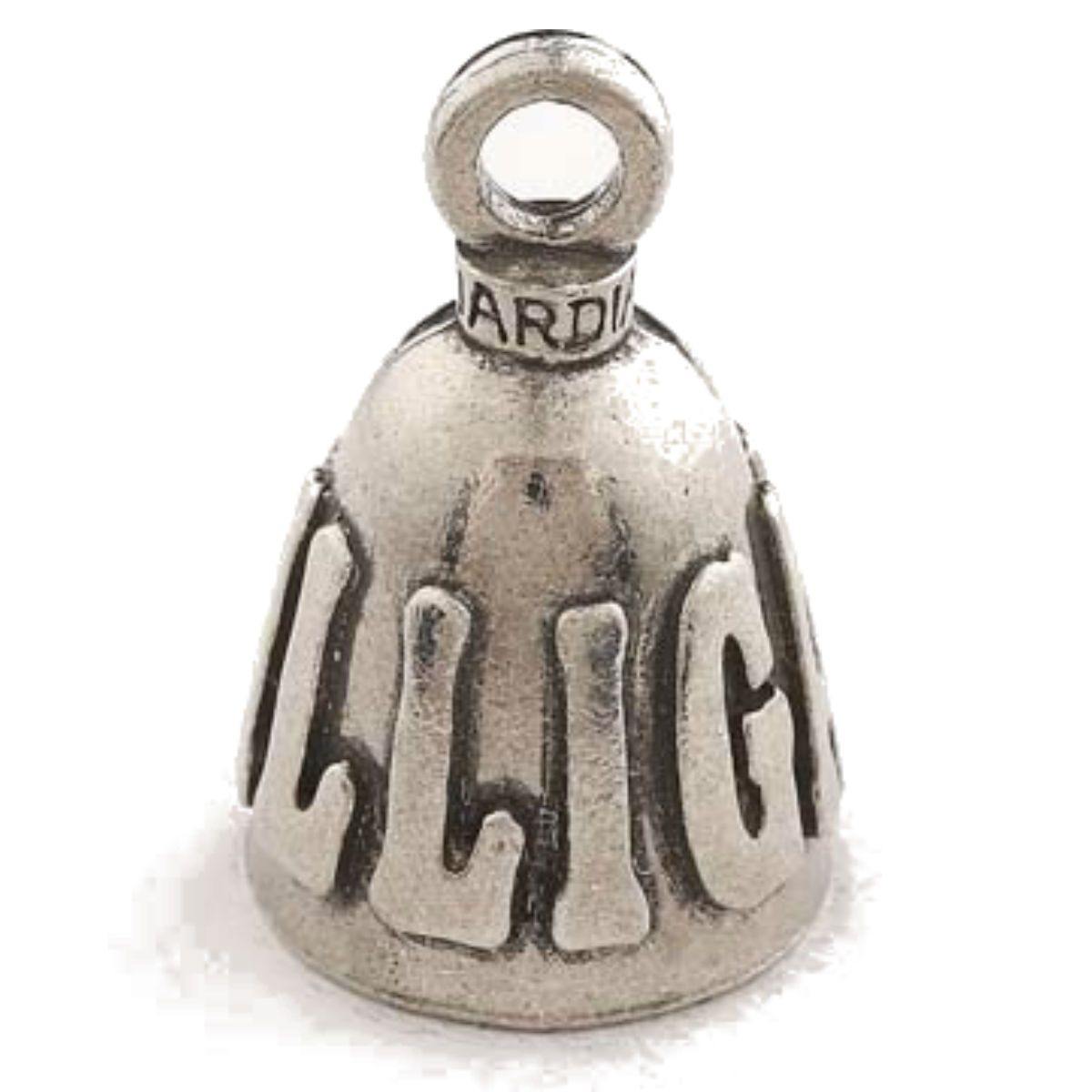Guardian Bell DILLIGAF Motorcycle Good Luck Bell, Pewter, 1.5 x 1 in