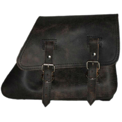 La Rosa Harley-Davidson Sportster XL Solo Plain Hand-made Leather Saddle Bag - American Legend Rider