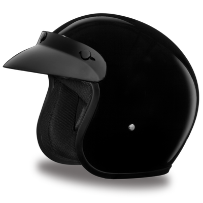 Daytona D.O.T Cruiser Hi-Gloss Black Helmet - American Legend Rider