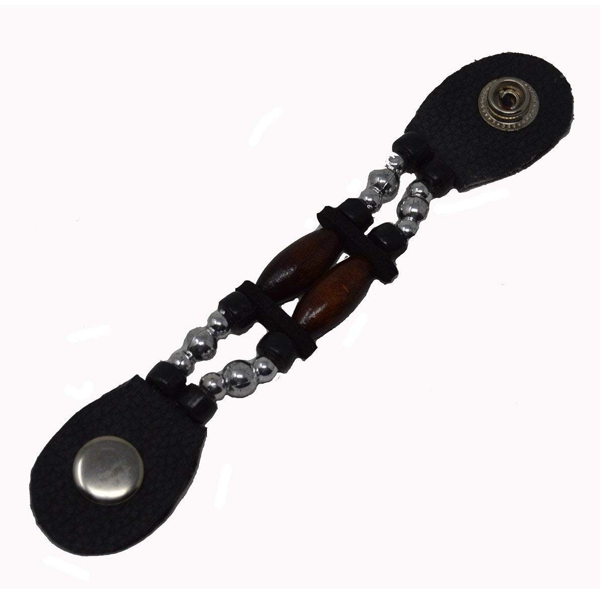 Vance Leather Plain Brown Bead Vest Extender