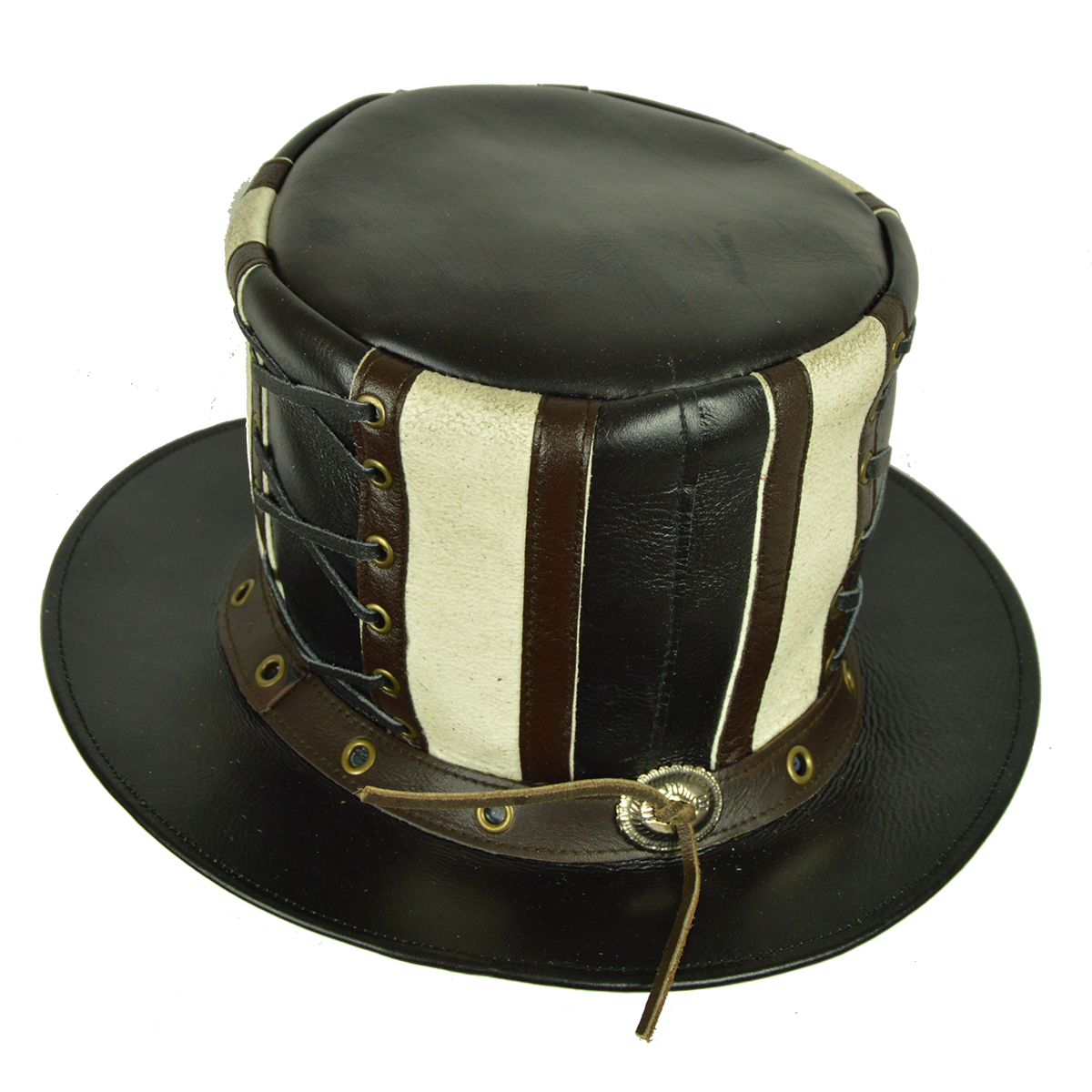 Vance Leather Steampunk Victorian Stove Pipe Top Hat