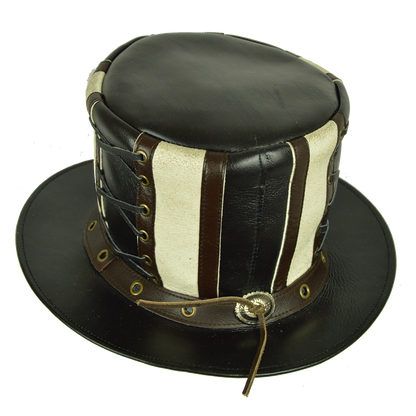 Vance Leather Steampunk Victorian Stove Pipe Top Hat