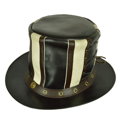 Vance Leather Steampunk Victorian Stove Pipe Top Hat