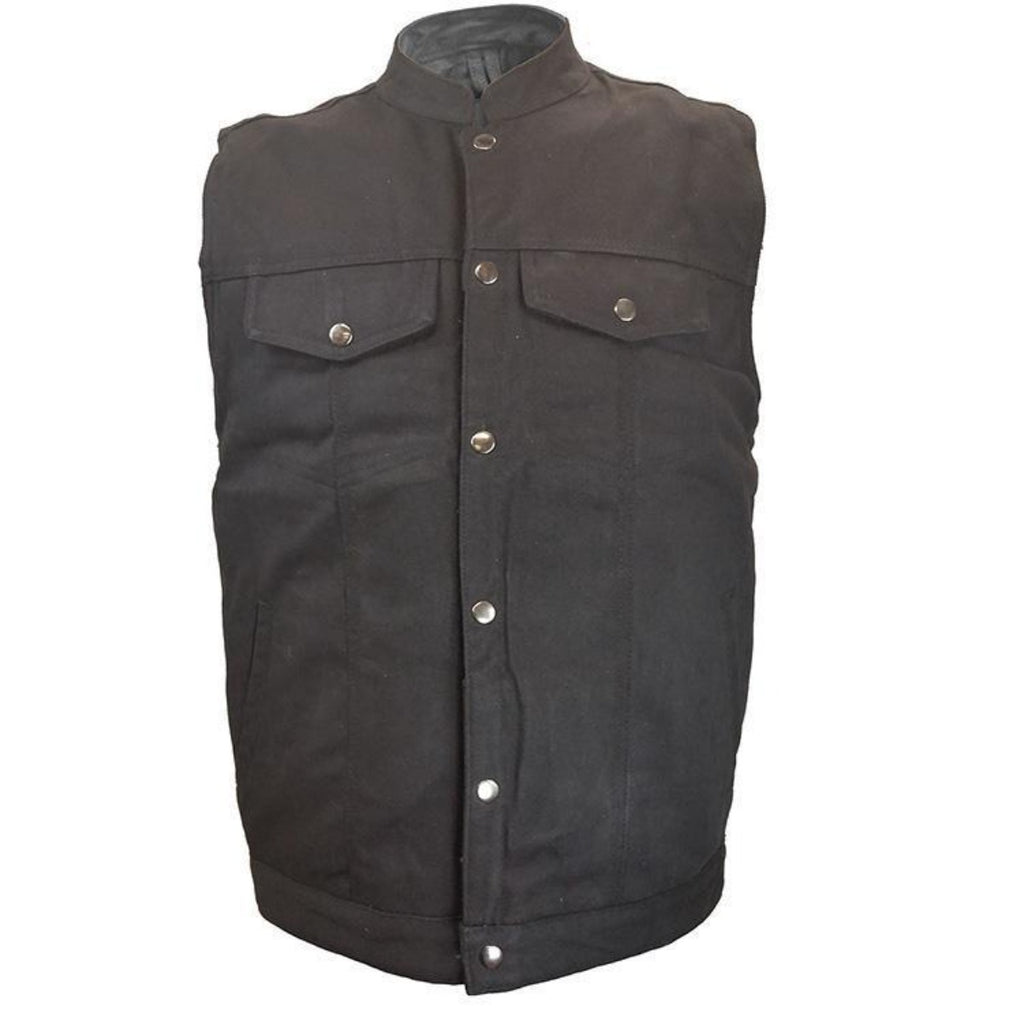 Men's Motorcycle Biker Concealed Carry Gun Pocket Leather Vest - Foto 10