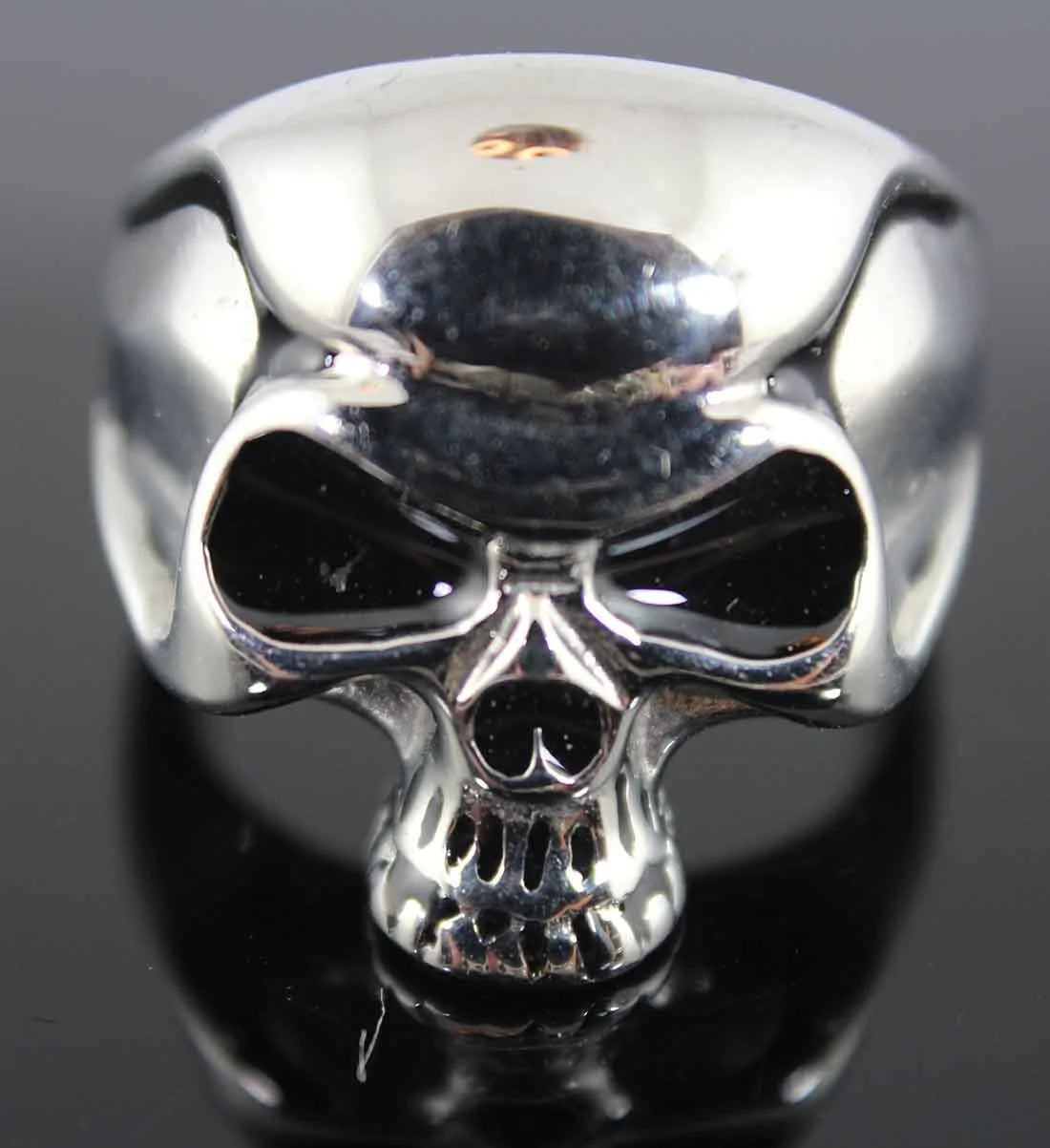 Vance Stainless Steel Men's Punisher Skull Ring
