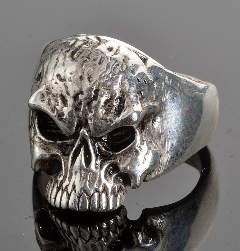 Vance Stainless Steel Men's Fear No Evil Skull Ring
