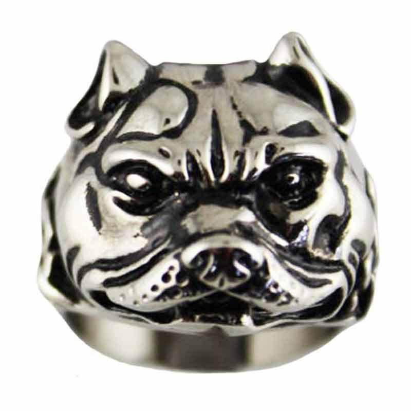 Vance Stainless Steel Men's Pit Bull Ring