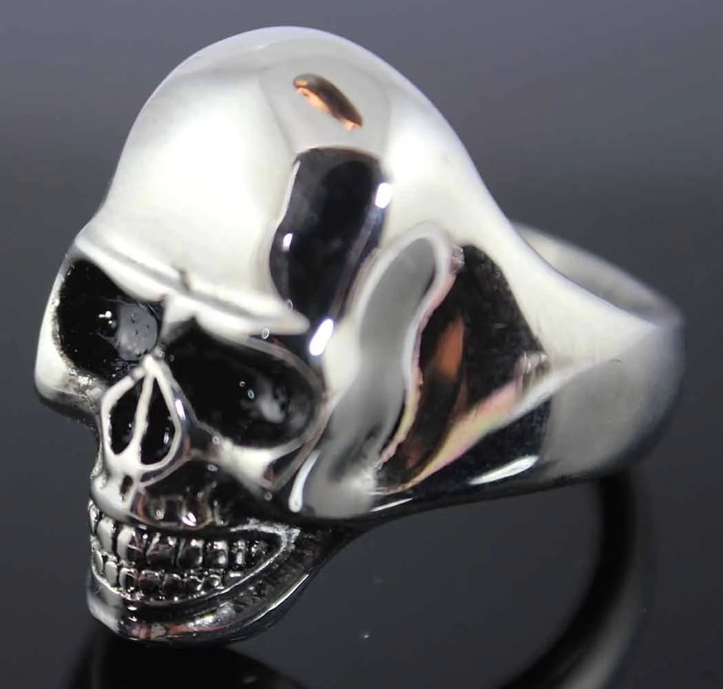 Vance Stainless Steel Men's Large Skull Ring