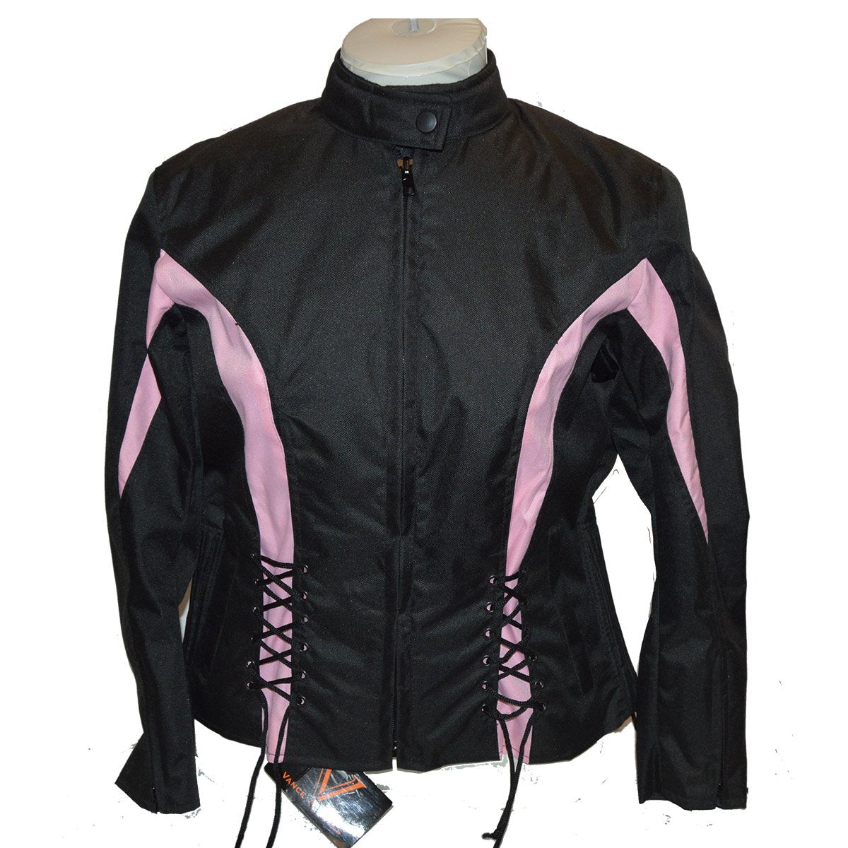 Vance Leather Ladies Textile Crystal Jacket with Color Accents