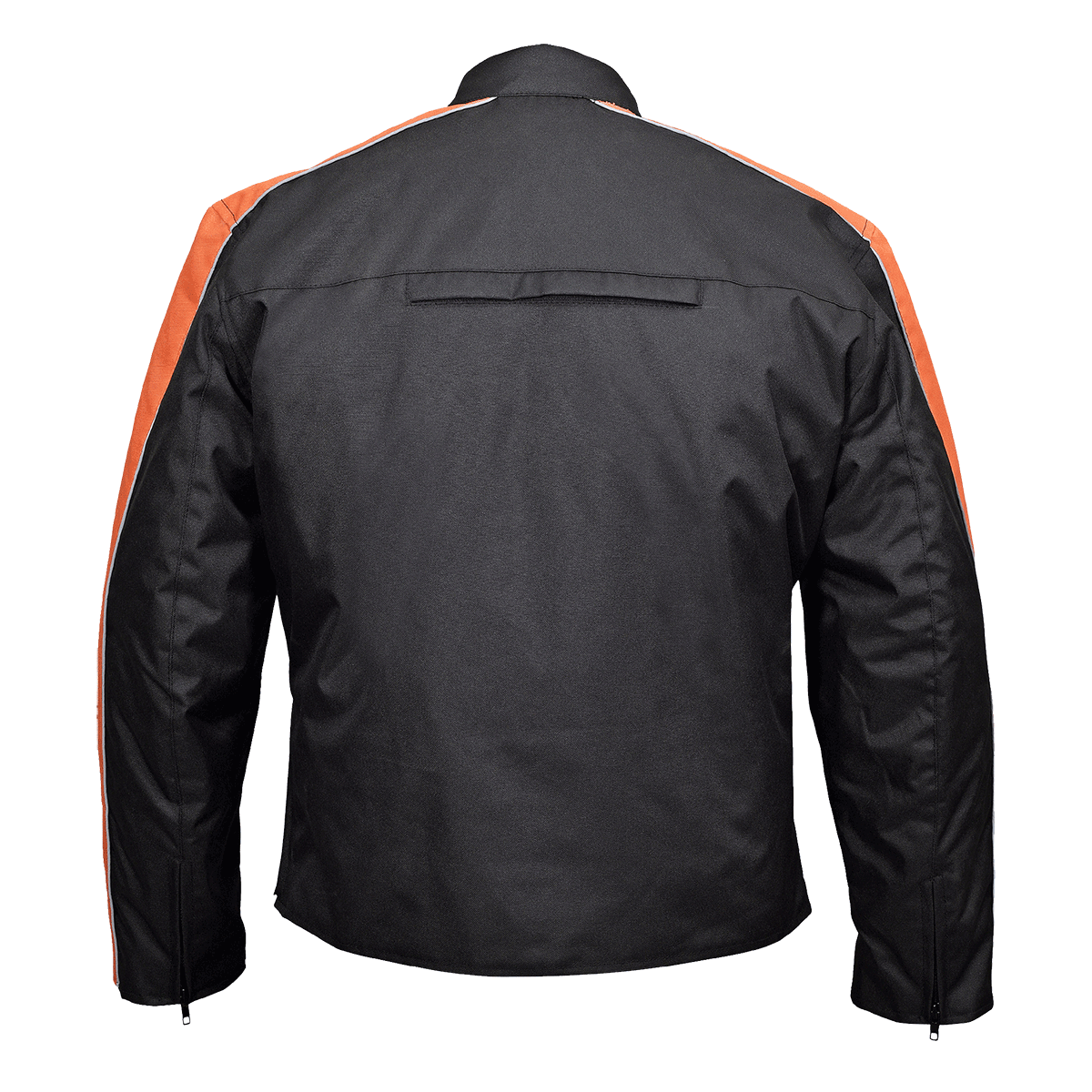 Vance Leather Men's Textile Jacket with Accent Stripe Down Sleeve