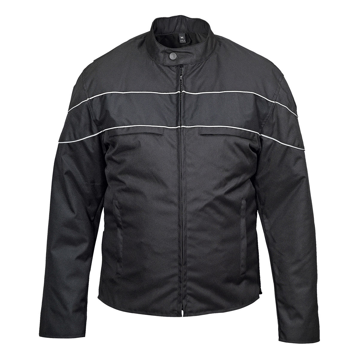 Vance Leather Men's Cordura Jacket with Accent Stripe and Reflective Bands